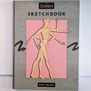 Fashion Sketchbook by Bina Abling - Vintage 1988 Clothing Design Book